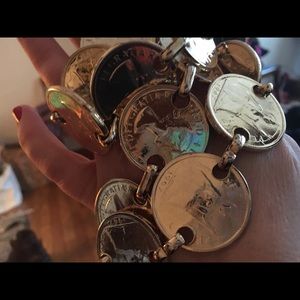 Pure Gold plate coin belt up to 36”